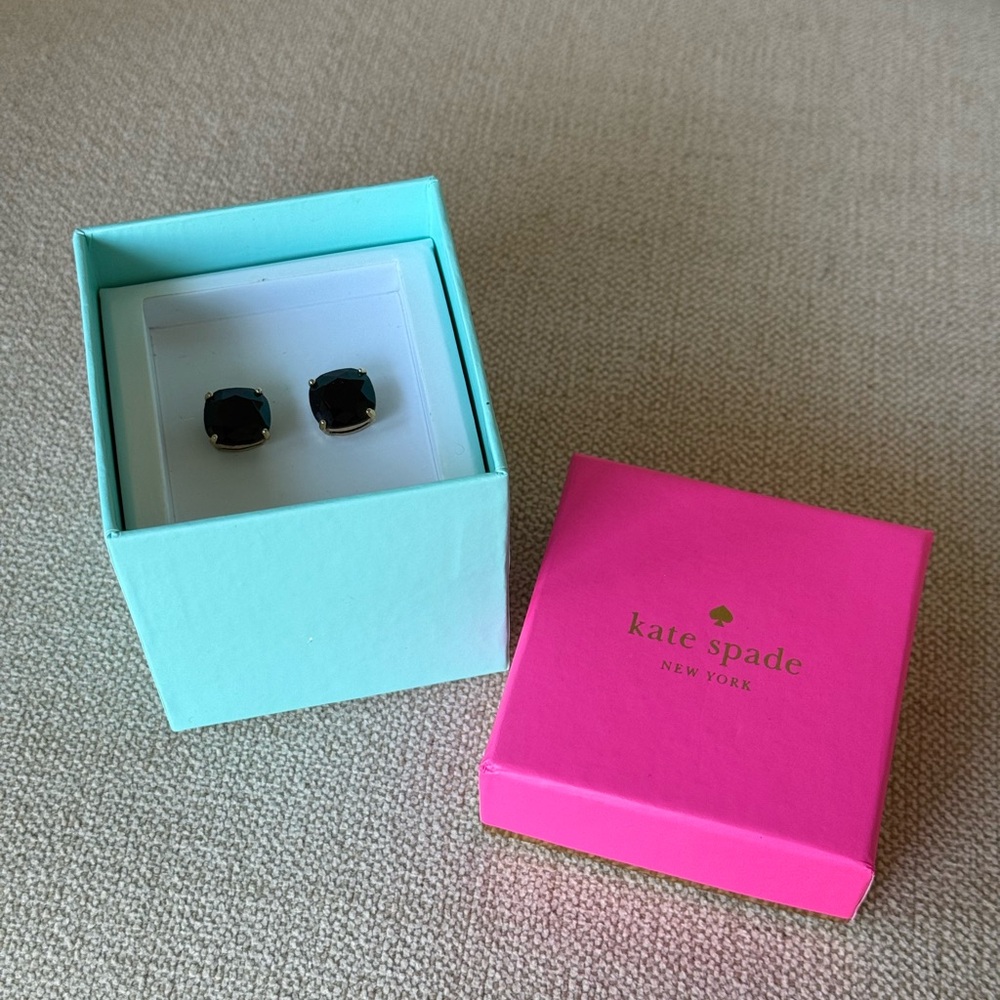 Kate Spade Black Stud Earrings